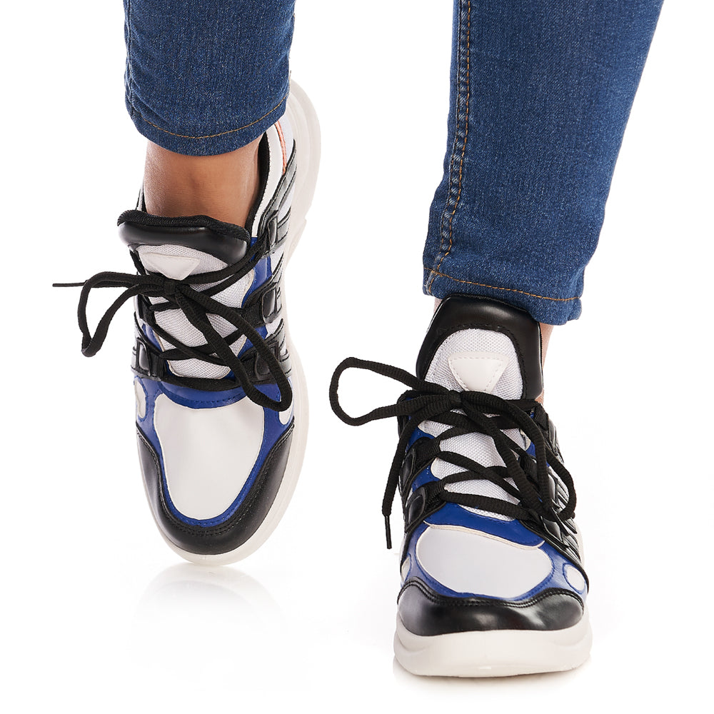 Pantofi sport ZLN 0004 WHITE/BLUE - Zellini